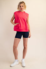 Load image into Gallery viewer, Rae Mode French Terry Oversized Sleeveless Hoodie
