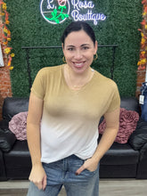 Load image into Gallery viewer, Sew In Love Dip Dye Tee Taupe