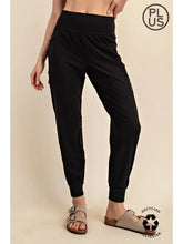 Load image into Gallery viewer, Rae Mode Butter Soft Joggers With Side Pockets – Solid High-Stretch Lounge Pant - Black