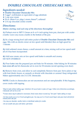 Load image into Gallery viewer, Country Home Creations - Double Chocolate Cheesecake Mix