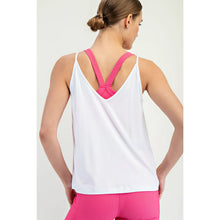 Load image into Gallery viewer, Rae Mode V-Neck Active Tank Top for Women - White