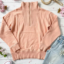 Load image into Gallery viewer, Jady K Half-Zip Pullover - Coral