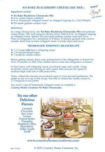 Load image into Gallery viewer, Country Home Creations - No-Bake Blackberry Cheesecake Mix