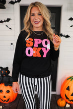 Load image into Gallery viewer, Jess Lea - Spooky Vibes Halloween Pullover – Cozy Chenille Graphic Sweatshirt