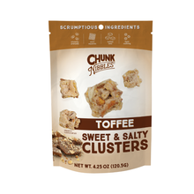 Load image into Gallery viewer, Chunk Nibbles - Toffee Chunk Nibbles 4.25 oz Pouch