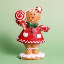 Load image into Gallery viewer, A Cheerful Giver - Mrs. Swirl Gingerbread — Christmas, Holiday Decorations