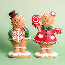 Load image into Gallery viewer, A Cheerful Giver - Mrs. Swirl Gingerbread — Christmas, Holiday Decorations
