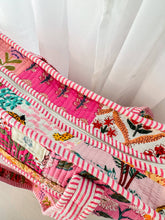 Load image into Gallery viewer, Heart of Grace - Pink City | Large Quilted Zipper Tote Bag