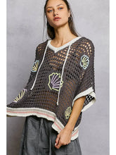 Load image into Gallery viewer, April26 Array - POL - V-Neck Shell Embroidered Sweater