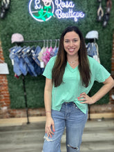 Load image into Gallery viewer, WHITE BIRCH vintage wash b neck super softie tee