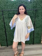 Load image into Gallery viewer, Easel Cream Embroidered Detailed Dress