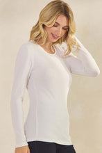 Load image into Gallery viewer, Jan26 Array Yelete Pure Comfort Ribbed Long Sleeve Top White
