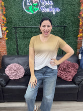 Load image into Gallery viewer, Sew In Love Dip Dye Tee Taupe