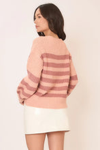 Load image into Gallery viewer, Cozy Co Striped Brushed Knit Crew Neck Sweater – Soft Acrylic Blend