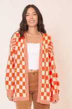 Load image into Gallery viewer, Cozy Co Checker Knit Open Cardigan