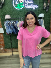 Load image into Gallery viewer, WHITE BIRCH vintage wash b neck super softie tee