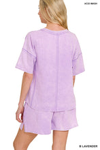 Load image into Gallery viewer, Zenana Mineral Wash Short Sleeve and Short Sets