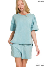 Load image into Gallery viewer, Zenana Mineral Wash Short Sleeve and Short Sets