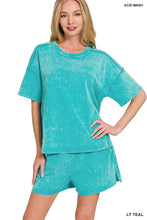 Load image into Gallery viewer, Zenana Mineral Wash Short Sleeve and Short Sets