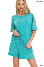 Load image into Gallery viewer, Zenana Mineral Wash Short Sleeve and Short Sets