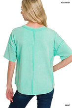 Load image into Gallery viewer, Zenana Mineral Wash Short Sleeve and Short Sets