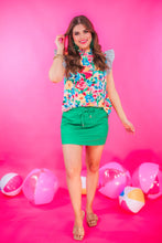 Load image into Gallery viewer, Jess Lea Solid Green Skort