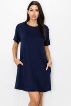 Load image into Gallery viewer, Yelete On The Go T- Shirt Dress With Pockets