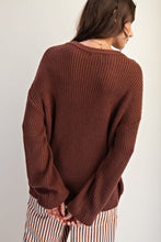 Load image into Gallery viewer, Easel Love Stitched Front Knitted Sweater