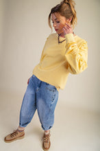 Load image into Gallery viewer, Easel Star Patch Detailing Washed Terry Pullover