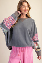 Load image into Gallery viewer, Easel Print Mix Washed Terry Pullover