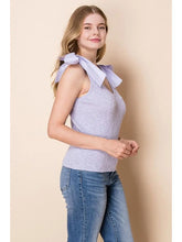 Load image into Gallery viewer, White Birch Sleeveless Ribbon Bow Tied Tank