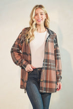 Load image into Gallery viewer, Heimish Long Puff Sleeve Multi Plaid Button Down Top