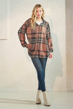 Load image into Gallery viewer, Heimish Long Puff Sleeve Multi Plaid Button Down Top