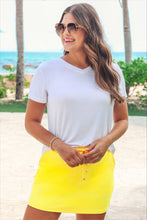 Load image into Gallery viewer, April26 Array - Solid Sunflower Yellow Skort