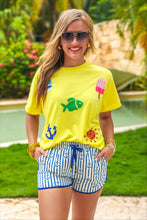 Load image into Gallery viewer, April26 Array - Set Sail Sequin Patch Top