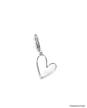 Load image into Gallery viewer, BB Lila Opal Heart Charm in Gold or Silver – Elegant Opal Jewelry Accent