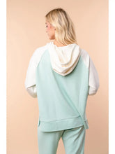 Load image into Gallery viewer, White Birch Mint Scuba Hooded Sweatshirt