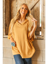 Load image into Gallery viewer, Andree by Unit Short Sleeve Two Tone Hoodie