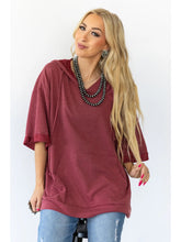 Load image into Gallery viewer, Andree by Unit Short Sleeve Two Tone Hoodie