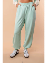Load image into Gallery viewer, WHITE BIRCH Scuba Mint Joggers
