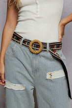 Load image into Gallery viewer, POL Embroidered Beaded Buckle Belt