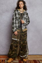 Load image into Gallery viewer, POL Snap Button Down Plaid Hooded Jacket