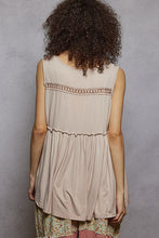 Load image into Gallery viewer, POL Sleeveless Loose Fit V-Neck Babydoll Casual Knit Top