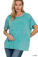 Load image into Gallery viewer, Zenana Ribbed Mineral Wash Tees