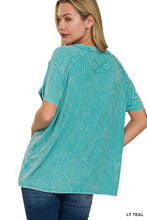 Load image into Gallery viewer, Zenana Ribbed Mineral Wash Tees