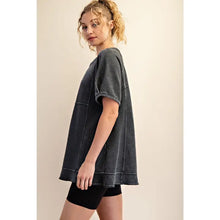 Load image into Gallery viewer, Rae Mode - Black Oversized Short Sleeve Tunic
