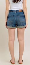 Load image into Gallery viewer, Judy Blue High Waist Cuff Jogger Shorts- Dark Wash