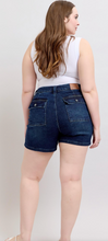 Load image into Gallery viewer, Judy Blue High Waist Back Flap Pocket Shorts- Dark Wash