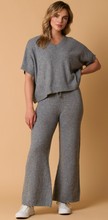 Load image into Gallery viewer, Fantastic Fawn Knit Pants with Side Pockets- Charcoal