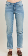Load image into Gallery viewer, Judy Blue V-Front Cool Denim Cuff Boyfriend